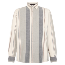 BoulderSi V-Stripe L/S Shirts - Brown Otter