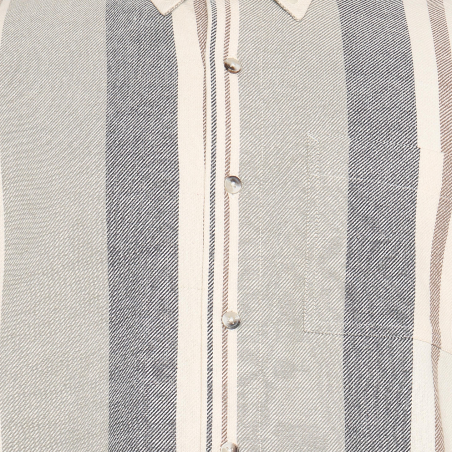 BoulderSi V-Stripe L/S Shirts - Brown Otter