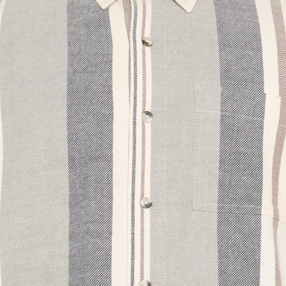 BoulderSi V-Stripe L/S Shirts - Brown Otter