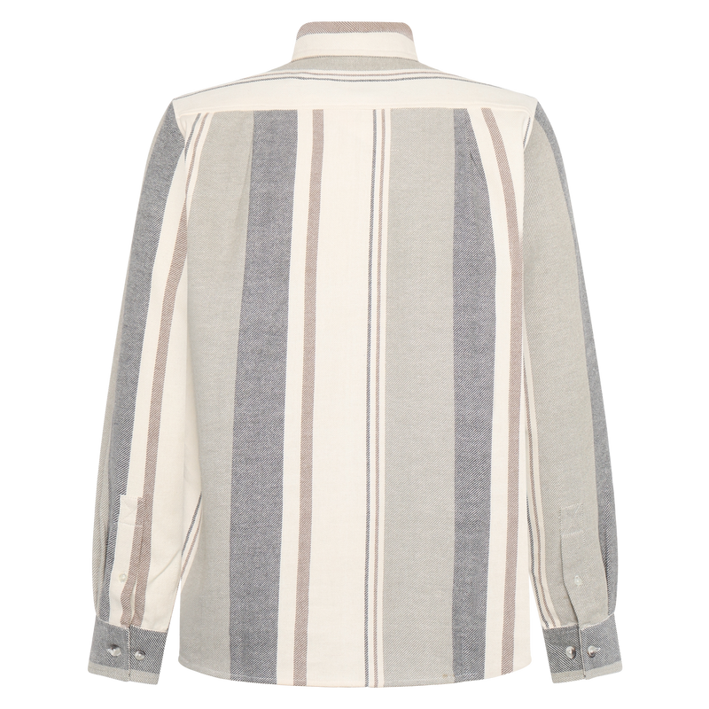 BoulderSi V-Stripe L/S Shirts - Brown Otter