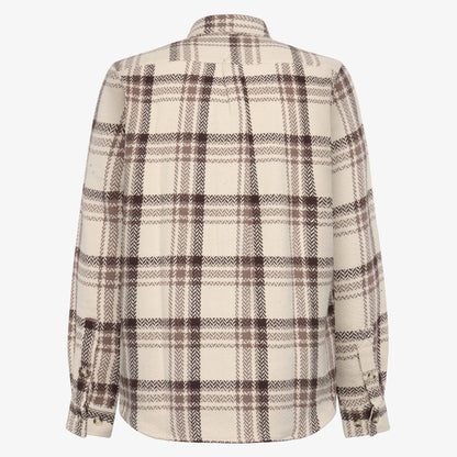 BennySi Big Check Overshirt - Brown Bark