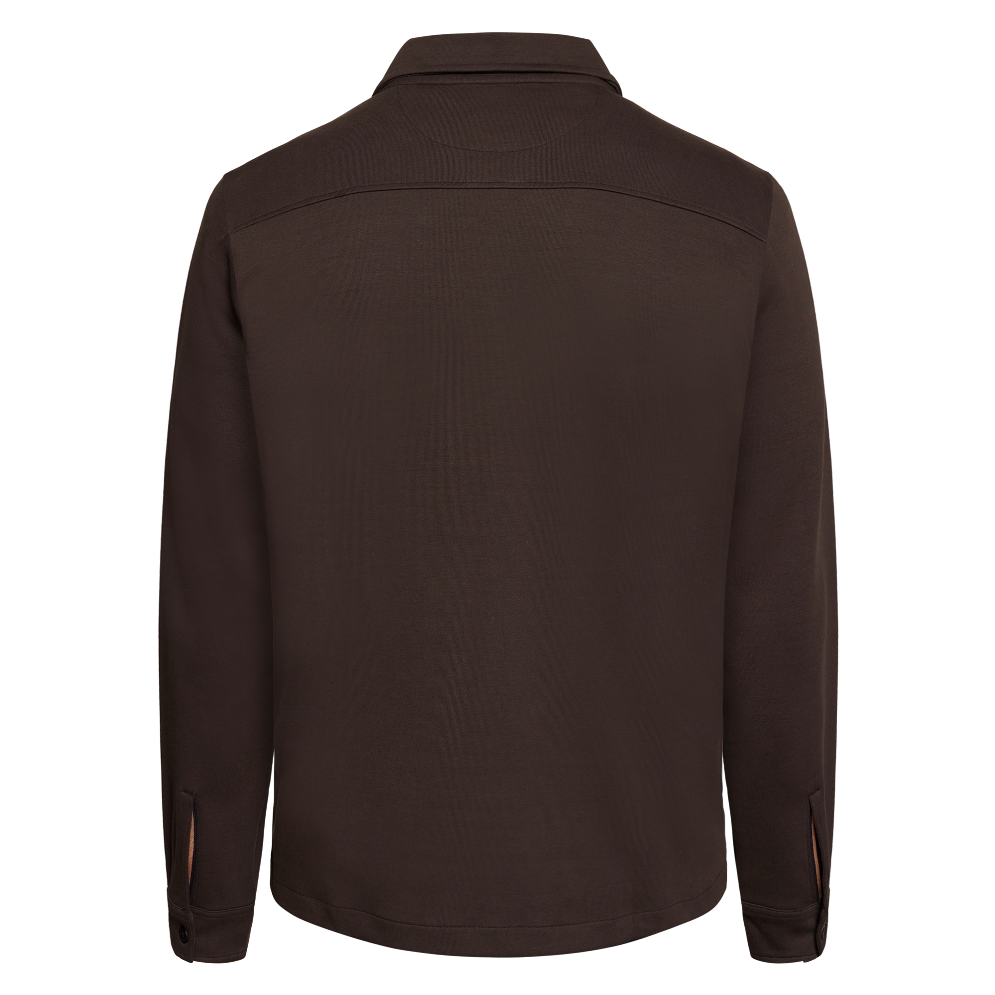 BertleSi Zip Overshirt Sweatshirt - Brown Bark