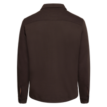 BertleSi Zip Overshirt Sweatshirt - Brown Bark