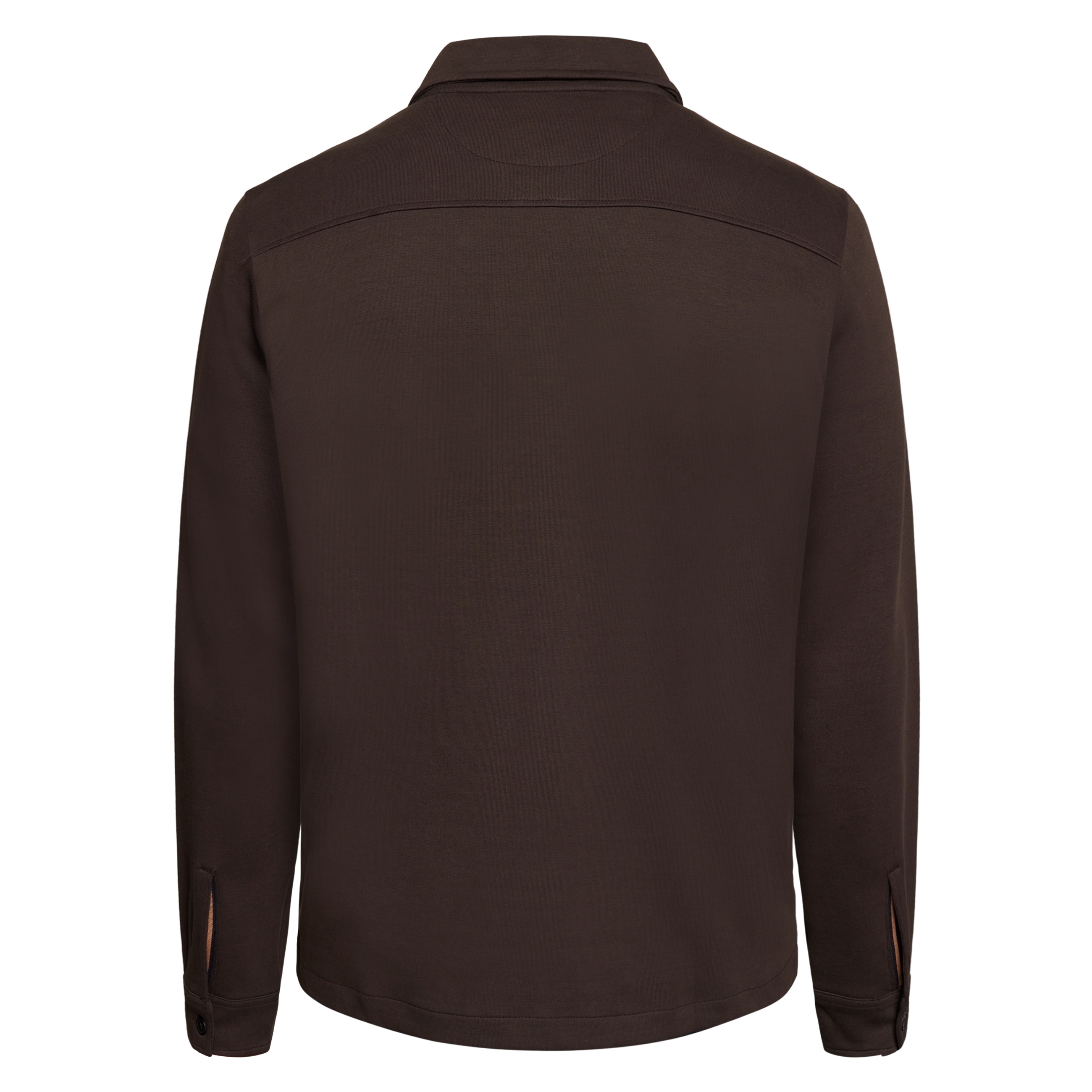 BertleSi Zip Overshirt Sweatshirt - Brown Bark