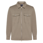 BertleSi Zip Overshirt Sweatshirt - Smokey Olive