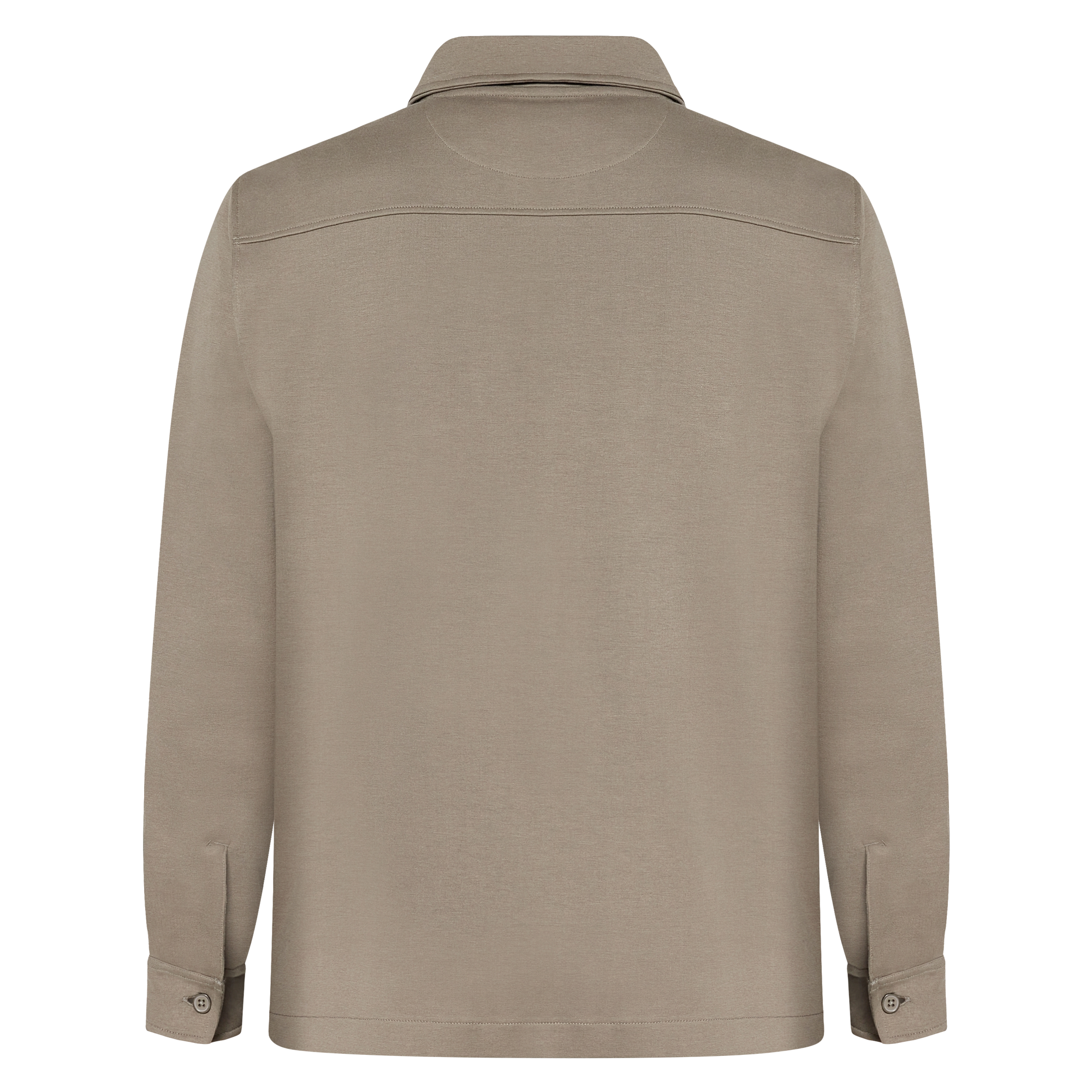 BertleSi Zip Overshirt Sweatshirt - Smokey Olive