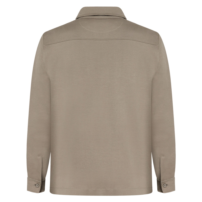 BertleSi Zip Overshirt Sweatshirt - Smokey Olive