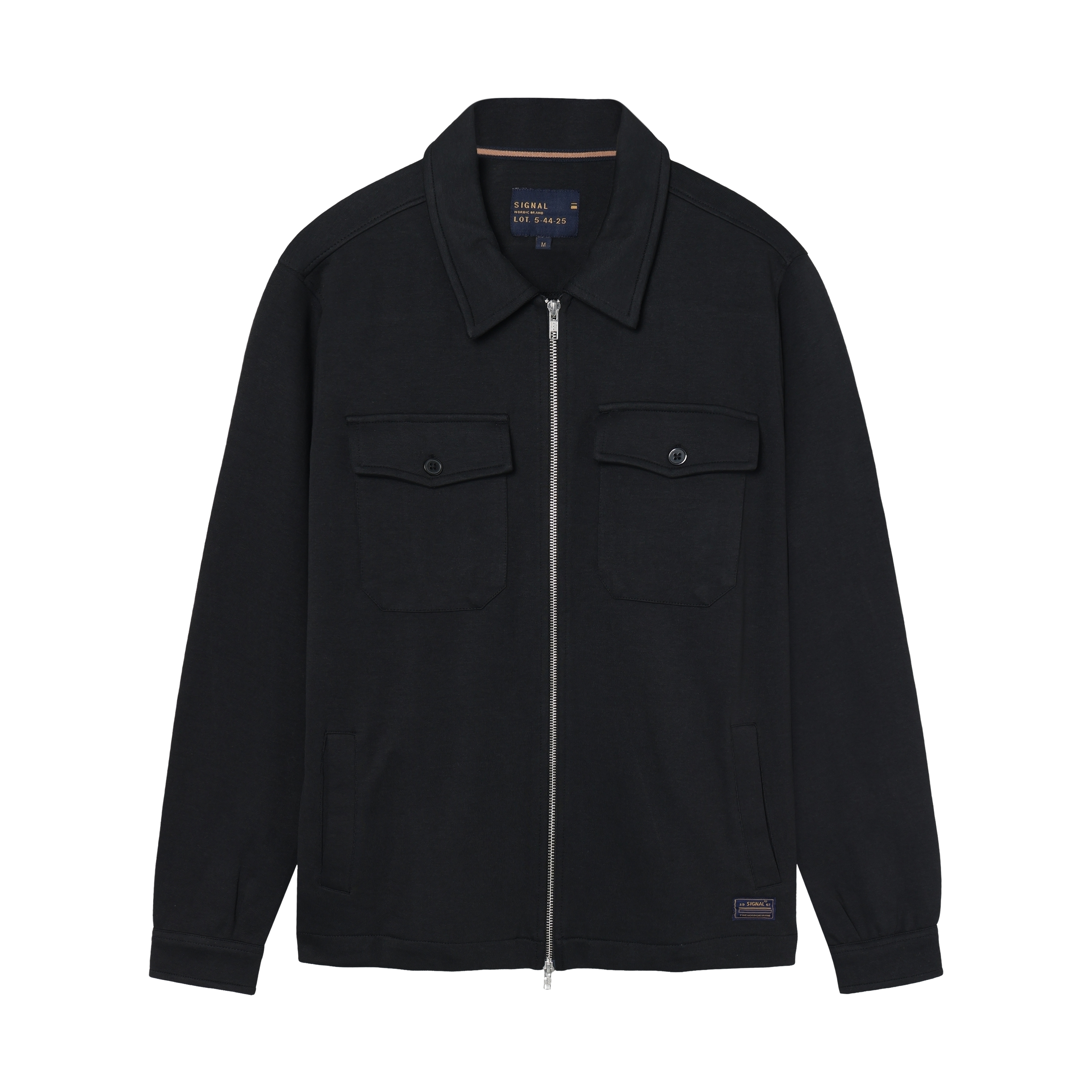 BertleSi Zip Overshirt Sweatshirt - Black