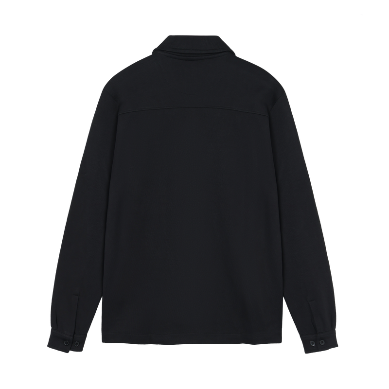 BertleSi Zip Overshirt Sweatshirt - Black