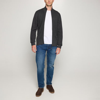 KaiSi Structure Cardigan+ - Deep grey melange