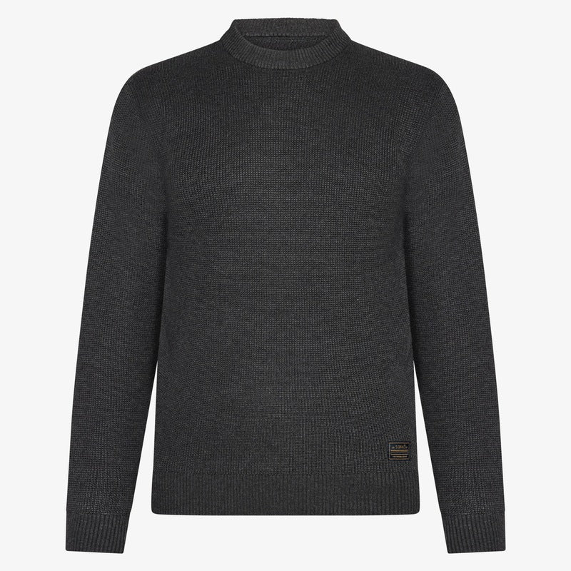 KalleSI Structure Crew + - Deep grey melange