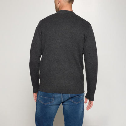 KalleSI Structure Crew + - Deep grey melange