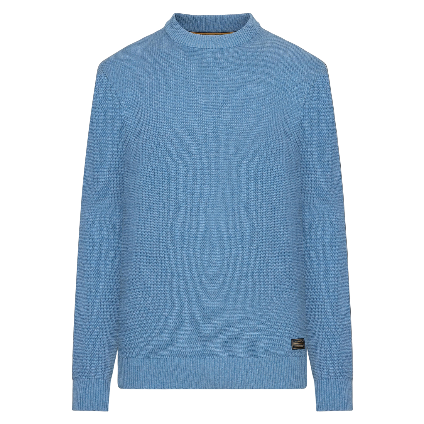 KalleSI Structure Crew + Knit - Calm blue melange
