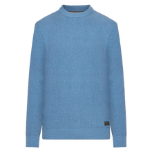 KalleSI Structure Crew + Knit - Calm blue melange