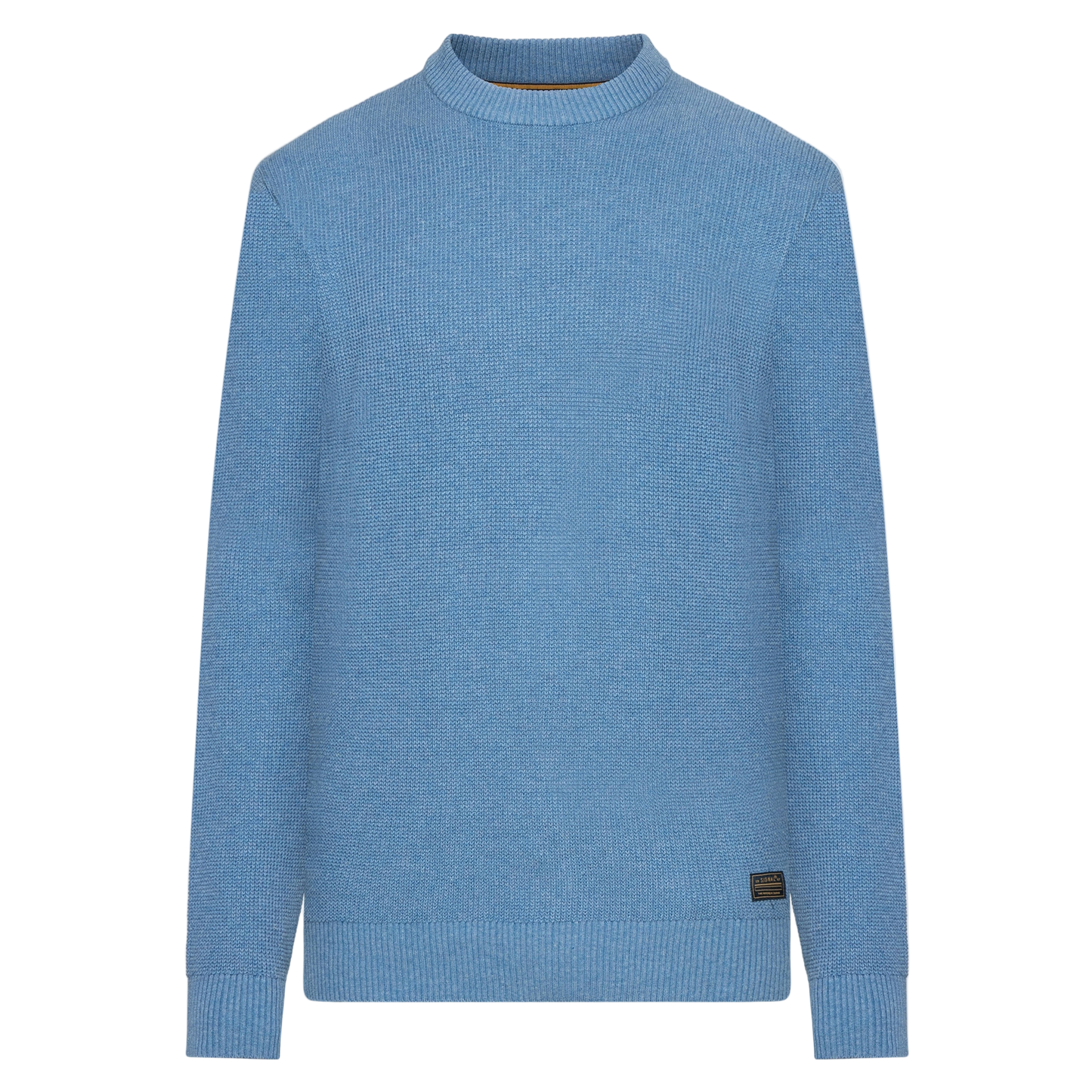 KalleSI Structure Crew + Knit - Calm blue melange