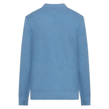 KalleSI Structure Crew + Knit - Calm blue melange