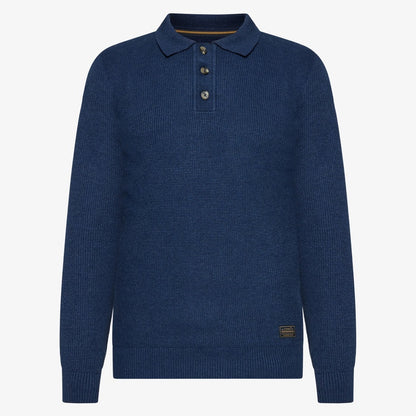 KlasSi Structure Polo + - Deep Marine Melange