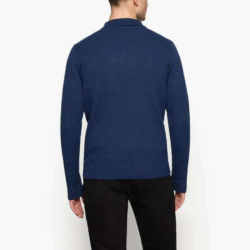 KlasSi Structure Polo + - Deep Marine Melange