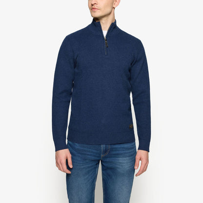KeanuSi Structure Halfzip + - Deep Marine Melange