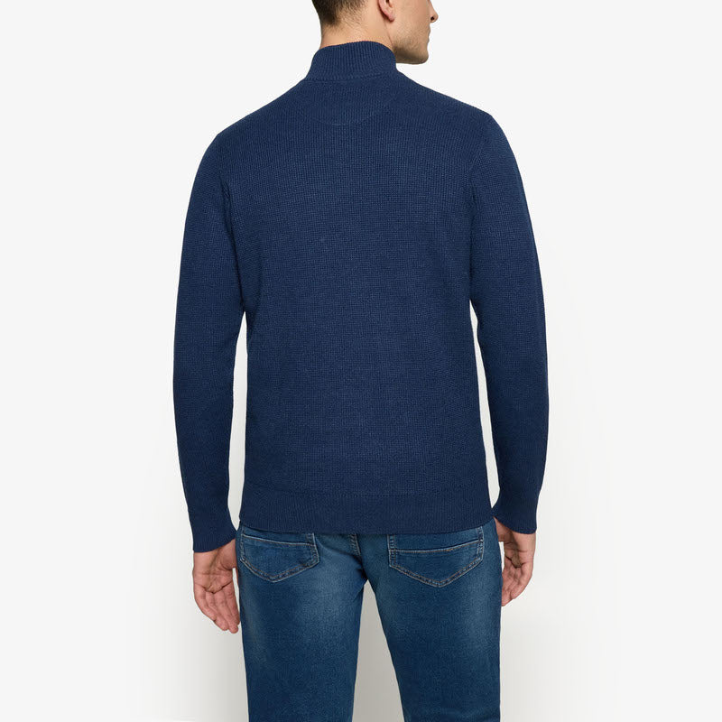KeanuSi Structure Halfzip + - Deep Marine Melange