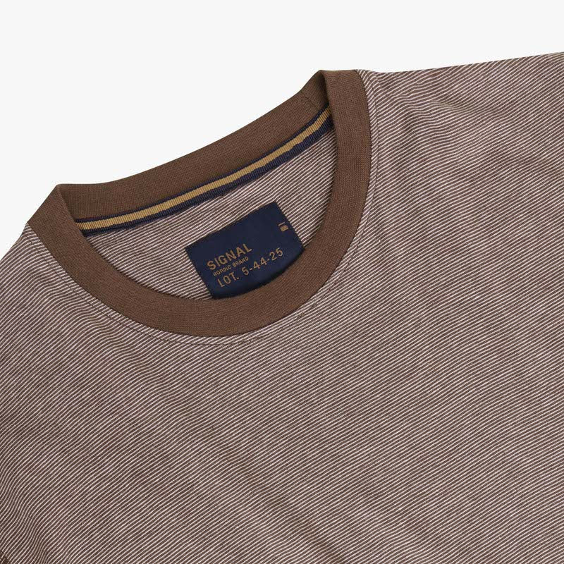 YannSi Mini Stripe + - Cocoa Brown