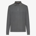 PittSi Structured Zip Polo - Shadow grey