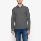 PittSi Structured Zip Polo - Shadow grey