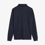 PittSi Structured Zip Polo - Deep Marine