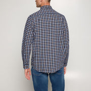 SuneSi Small Check + - Deep Marine
