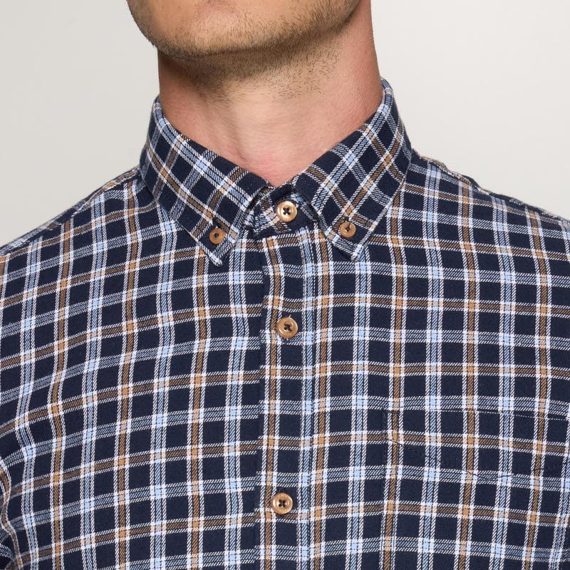 SuneSi Small Check + - Deep Marine