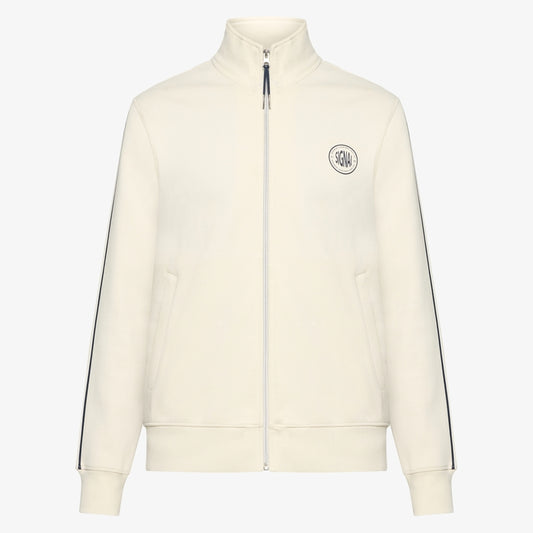 MattsSi Zip Sweat Cardigan - Ivory Cream