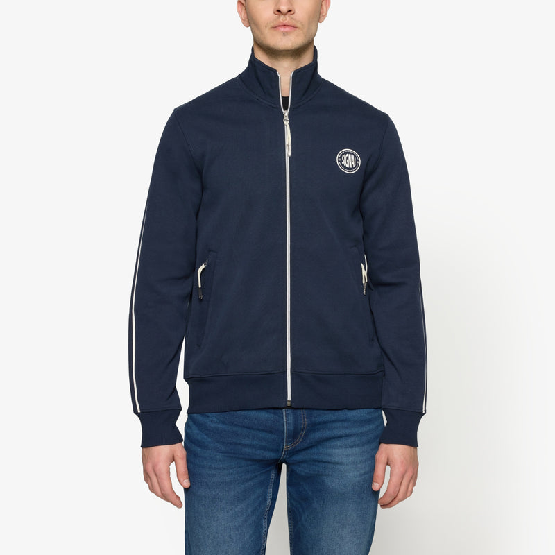 MattsSi Zip Sweat Cardigan - Deep Marine