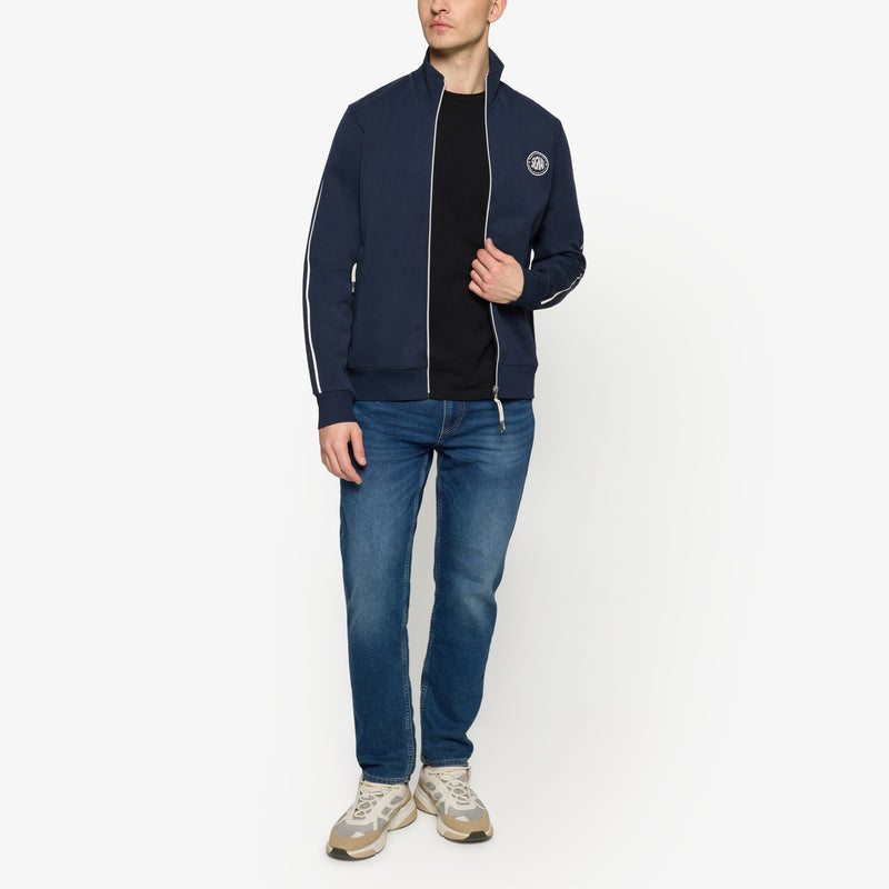 MattsSi Zip Sweat Cardigan - Deep Marine