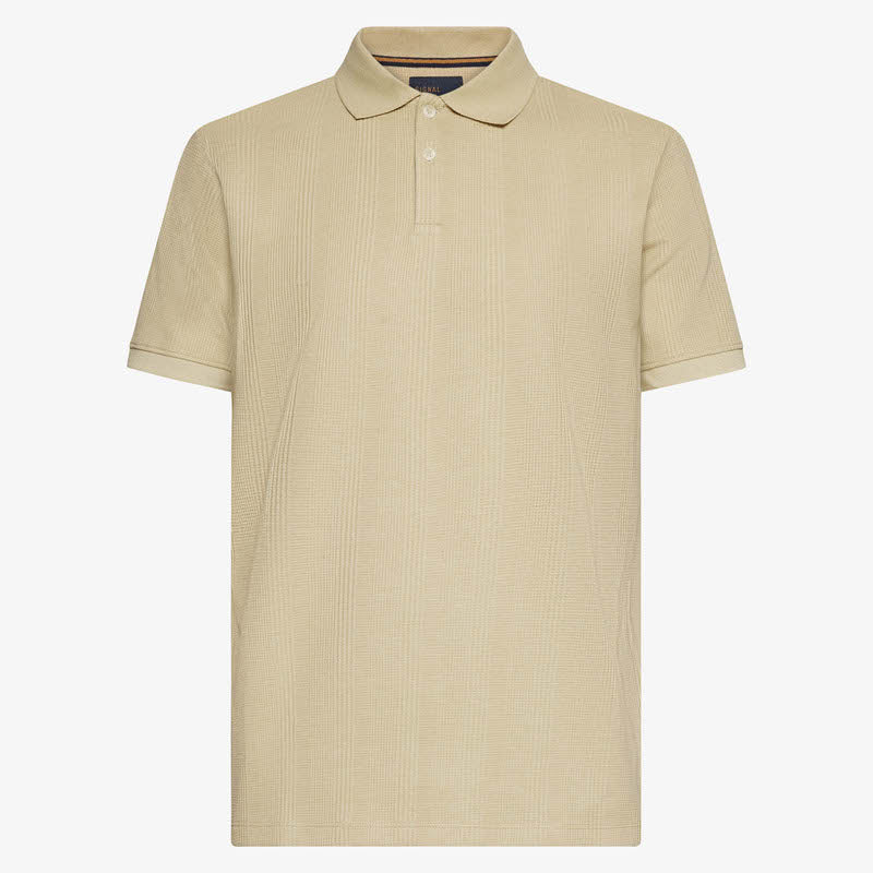 OlauSi Structured Polo - Warm beige