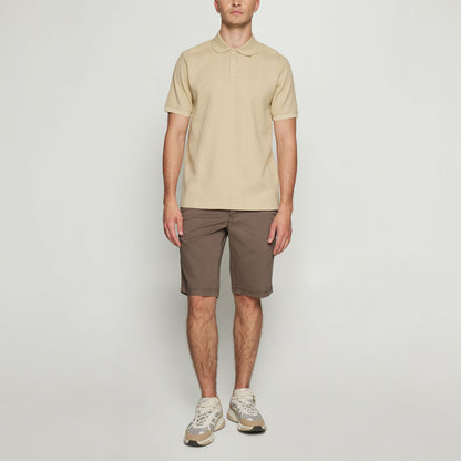 OlauSi Structured Polo - Warm beige