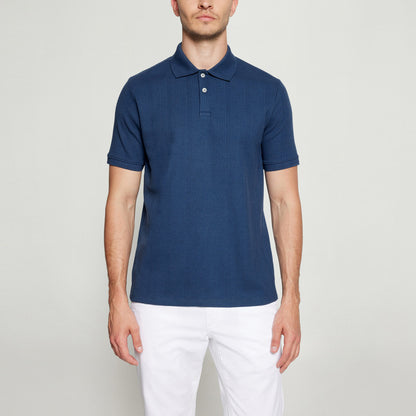 OlauSi Structured Polo - Blue Captain