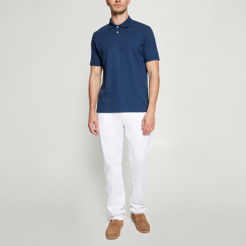 OlauSi Structured Polo - Blue Captain