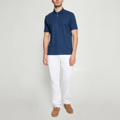 OlauSi Structured Polo - Blue Captain