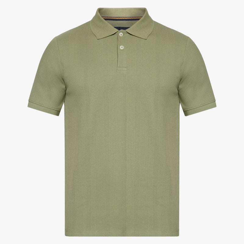 OlauSi Structured Polo - Oil Green