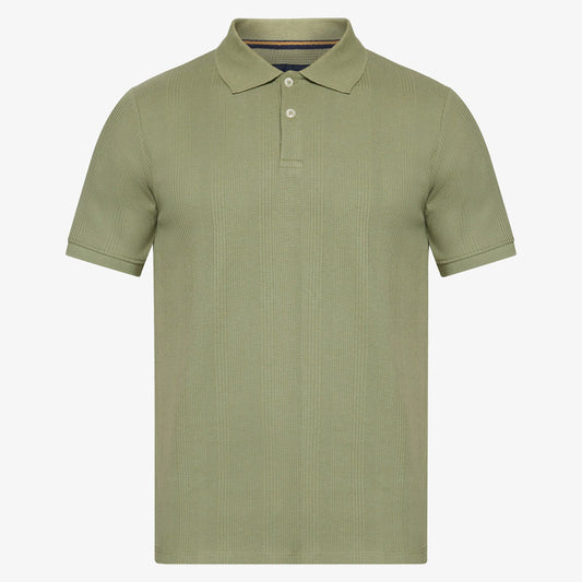 OlauSi Structured Polo - Oil Green