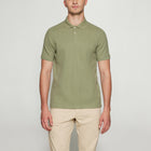 OlauSi Structured Polo - Oil Green