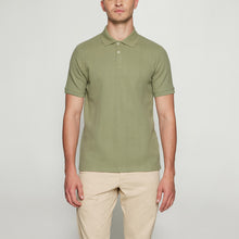 OlauSi Structured Polo - Oil Green