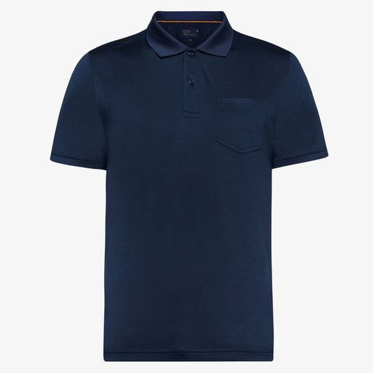 ThomasSI Pocket Tech Polo + - Blue Captain