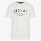 FinnSi Front Print Tee + - Ecru Vapor