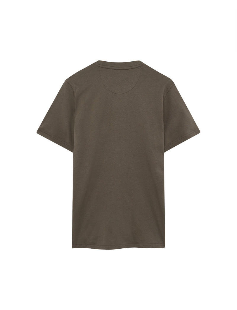 FinnSi Front Print Tee + - Espresso
