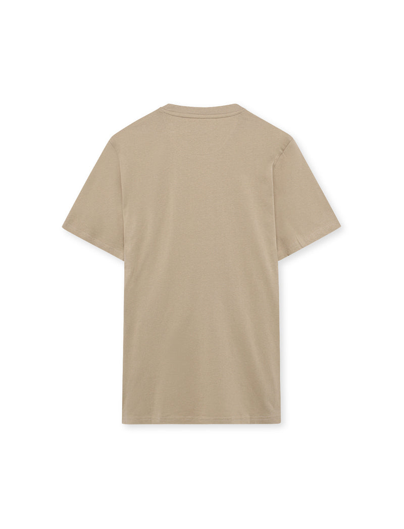 FinnSi Front Print Tee + - Savana Sand