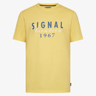 FinnSi Front Print Tee + - Yellow Buff