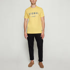 FinnSi Front Print Tee + - Yellow Buff
