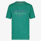 FinnSi Front Print Tee + - Green garden