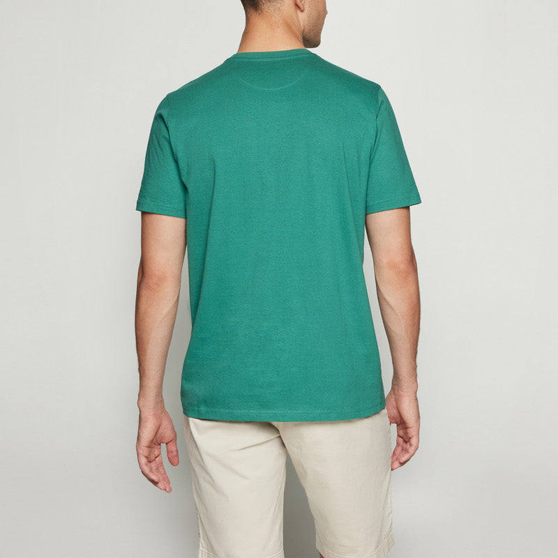 FinnSi Front Print Tee + - Green garden